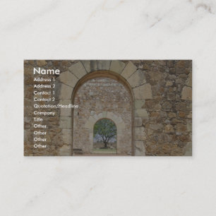 Gewölbte Türen am alten Fort Visitenkarte
