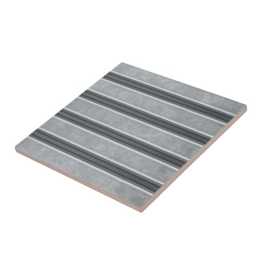 Gewölbter Stahl gemasert Fliese (Seite)