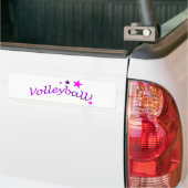 Gewölbter Volleyball mit Sternen Autoaufkleber (Auf Lkw)