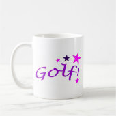 Gewölbtes Golf mit Sternen Kaffeetasse (Links)