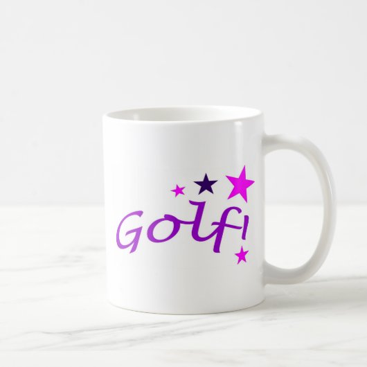 Gewölbtes Golf mit Sternen Kaffeetasse (Rechts)