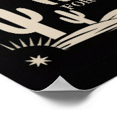 Gewollt alter Wild West Rustikaler Country Fun Geb Poster (Ecke)