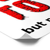 Gewollt an Rebel Funny Poster (Ecke)