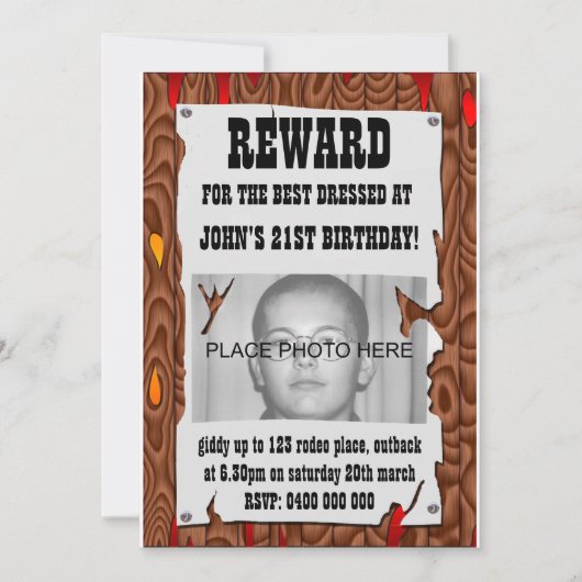 gewollt Aufforderung Einladung (Vorderseite)