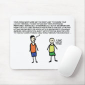 Gewollt ausgeführt mousepad (Mit Mouse)