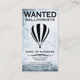 gewollt: Ballonfahrer Visitenkarte