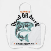 Gewollt Bargeldbelohnung für Tote oder Lebende Schürze (Vorderseite)