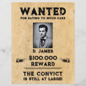 Gewollt Belohnung für Vintage Vergnügung Flyer (Vorne)