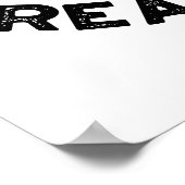 Gewollt Brot oder frisch geerntetes Fastfood Poster (Ecke)