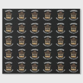 Gewollt Brot oder lebende Funny Food Puff Dark BG Geschenkpapier (Flach)
