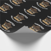 Gewollt Brot oder lebende Funny Food Puff Dark BG Geschenkpapier (Ecke)