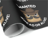 Gewollt Brot oder lebende Funny Food Puff Dark BG Geschenkpapier (Rolleneckpunkt)