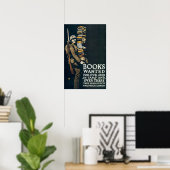 Gewollt Bücher Poster (Heimbüro)