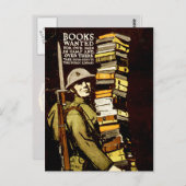 Gewollt Bücher Postkarte (Vorne/Hinten)