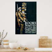 Gewollt Bücher - Vintager Erster Weltkrieg Poster (Küche)