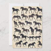 GEWOLLT Cowboy Birthday Party - Riding Cowboy Einladung (Rückseite)