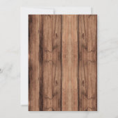 Gewollt Cowboy-Geburtstagseinladung Einladung (Rückseite)