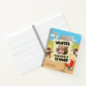 Gewollt Cowboy mit Foto und Name, Kleiner Junge Notizblock (Innenseite)