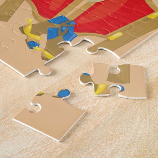 Gewollt Cowboy mit Foto und Name, Kleiner Junge Puzzle (Seite)