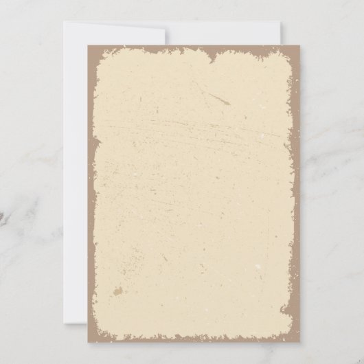 Gewollt Cowboy Western Weihnachts-Party Einladung (Rückseite)