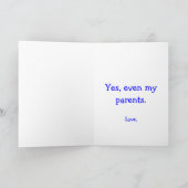 Gewollt, dass wir euch alle vermissen. karte (Innenseite)