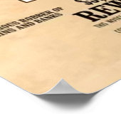 Gewollt Dead oder Alive Poster U kann Wörter änder (Ecke)