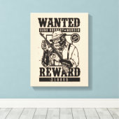 Gewollt Dead oder Live Mafia Canvas Print Leinwanddruck (Insitu (Holzboden))