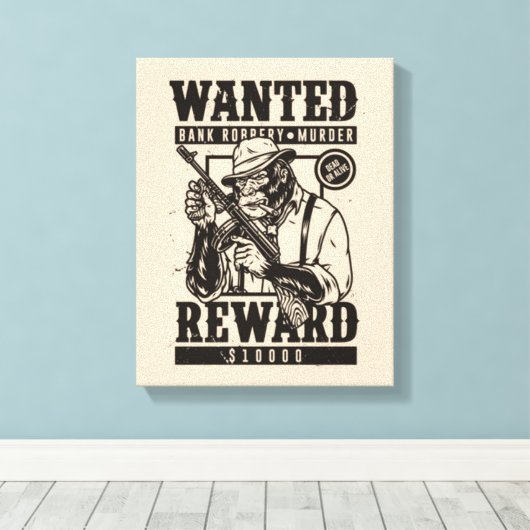 Gewollt Dead oder Live Mafia Canvas Print Leinwanddruck (Insitu (Holzboden))