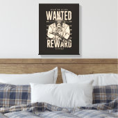 Gewollt Dead oder Live Mafia Canvas Print Leinwanddruck (Insitu (Schlafzimmer))