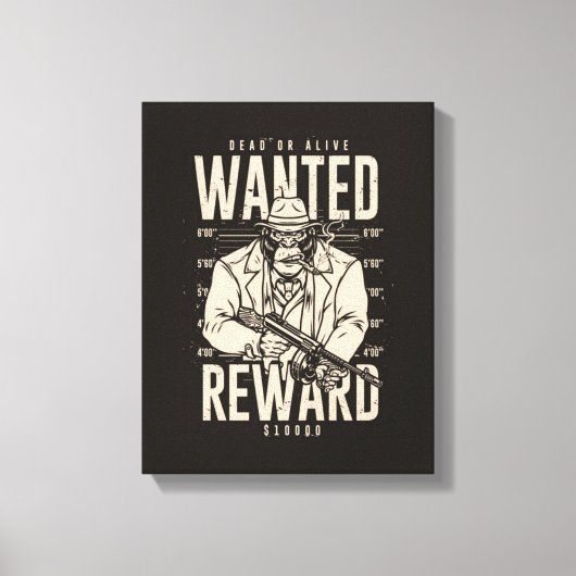Gewollt Dead oder Live Mafia Canvas Print Leinwanddruck (Vorderseite)