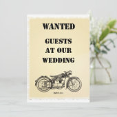 GEWOLLT Einladung zur Bikerhochzeit (Stehend Vorderseite)