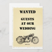 GEWOLLT Einladung zur Bikerhochzeit (Vorne/Hinten)