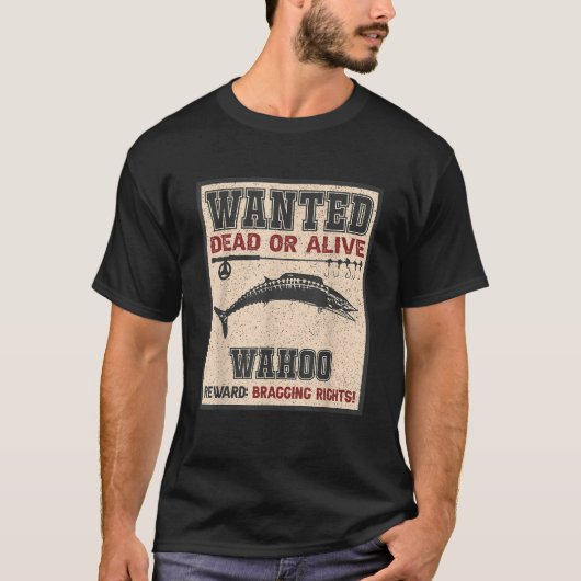 Gewollt Fangrechte Fischer Wahoo Fishin T-Shirt (Vorderseite)