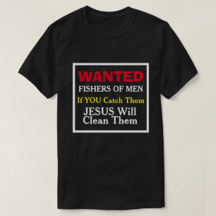 Gewollt Fischer von männlichen, sonnigen Christlic T-Shirt