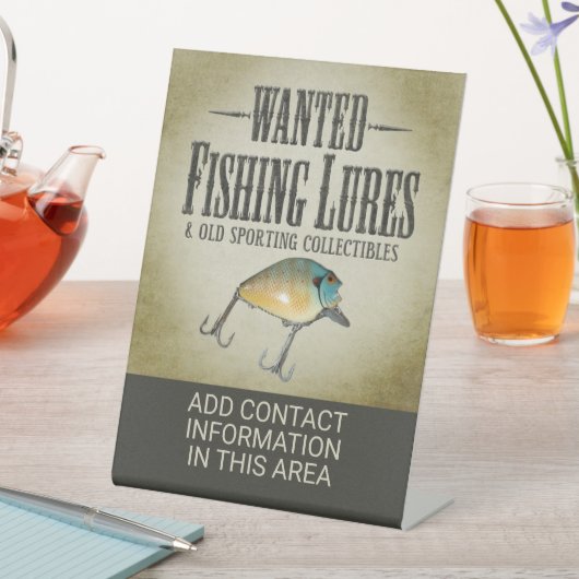 GEWOLLT: Fischfang und Sammlerstücke Sockelschild (In Situ)