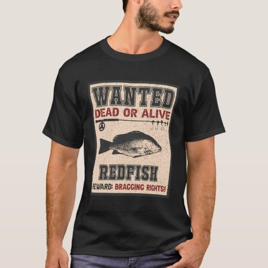 Gewollt Fish Bragging Rights - Fisherman Redfish F T-Shirt (Vorderseite)