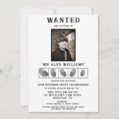 "Gewollt" Foto Geburtstagsparty Einladung (Vorderseite)