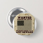 Gewollt Frieden Button (Vorne & Hinten)