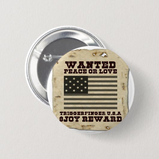 Gewollt Frieden Button (Vorne & Hinten)