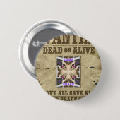 Gewollt Frieden Button (Vorne & Hinten)