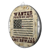 Gewollt Frieden Dartscheibe (Vorderseite rechts)