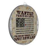 Gewollt Frieden Dartscheibe (Vorderseite Links)