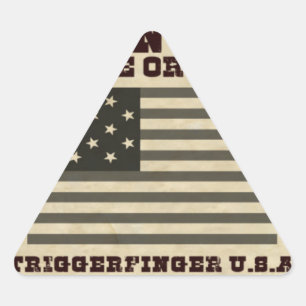 Gewollt Frieden Dreieckiger Aufkleber