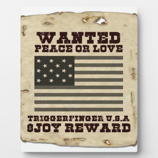 Gewollt Frieden Fotoplatte (Vorderseite)