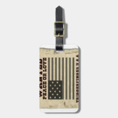 Gewollt Frieden Gepäckanhänger (Vorderseite vertikal)