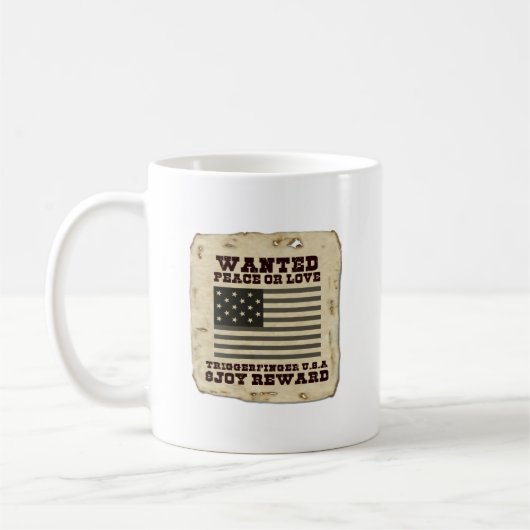 Gewollt Frieden Kaffeetasse (Links)