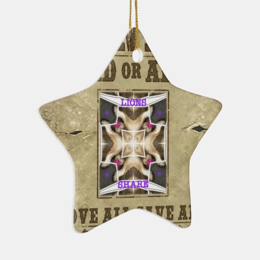 Gewollt Frieden Keramikornament (Rechts)