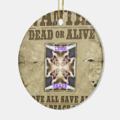 Gewollt Frieden Keramikornament (Links)