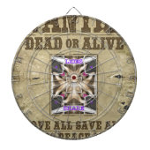 Gewollt Frieden, Liebe und Inspiration: Harmonie v Dartscheibe (vorne)