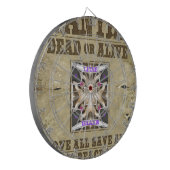 Gewollt Frieden, Liebe und Inspiration: Harmonie v Dartscheibe (Vorderseite Links)